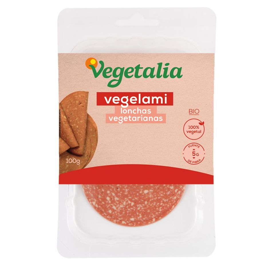 Vegelami embutido vegetal Salami 100gr Bio Vegetalia