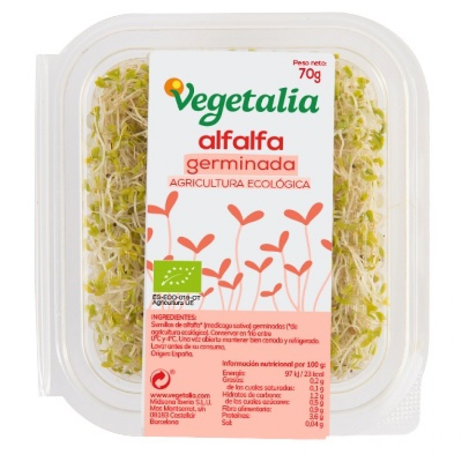 Germinado de Alfalfa natural 70gr Vegetalia