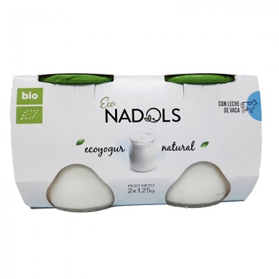 Yogur ecológico de Vaca Natural 2x125gr Nadols