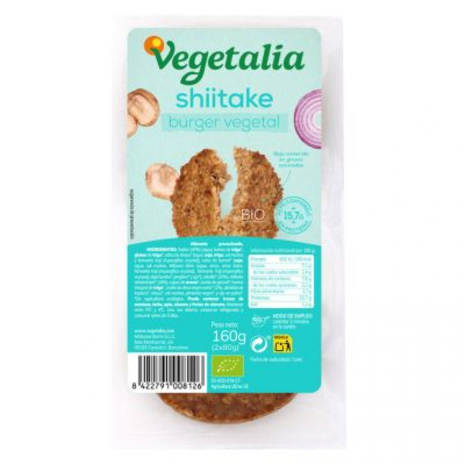 Vegeburger de Seitán y Shiitake 160gr Vegetalia