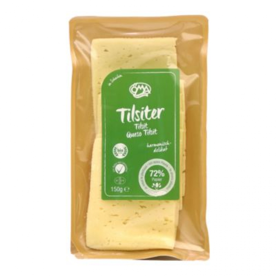 Queso Tilsit suave lonchas Bio 150gr Oma D'beers