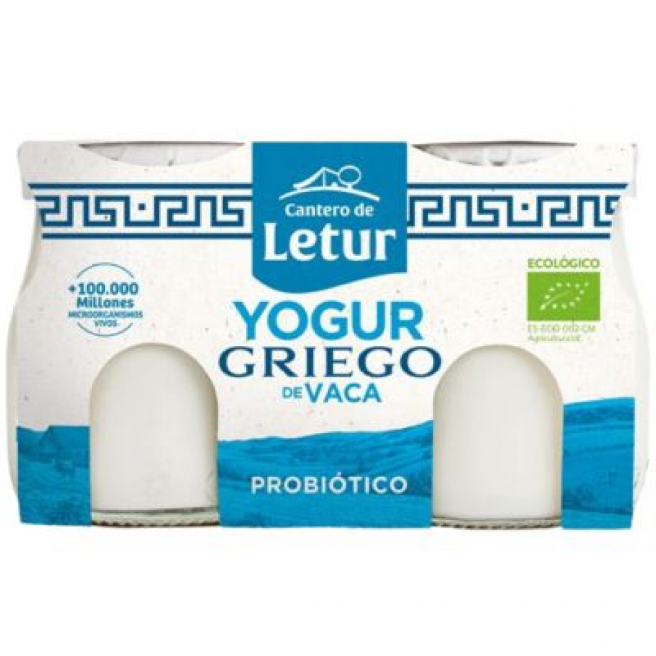Yogur ecológico de Vaca estilo Griego 2x125gr El Cantero de Letur