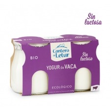 Yogur ecológico de Vaca sin Lactosa 2x125gr El Cantero de Letur