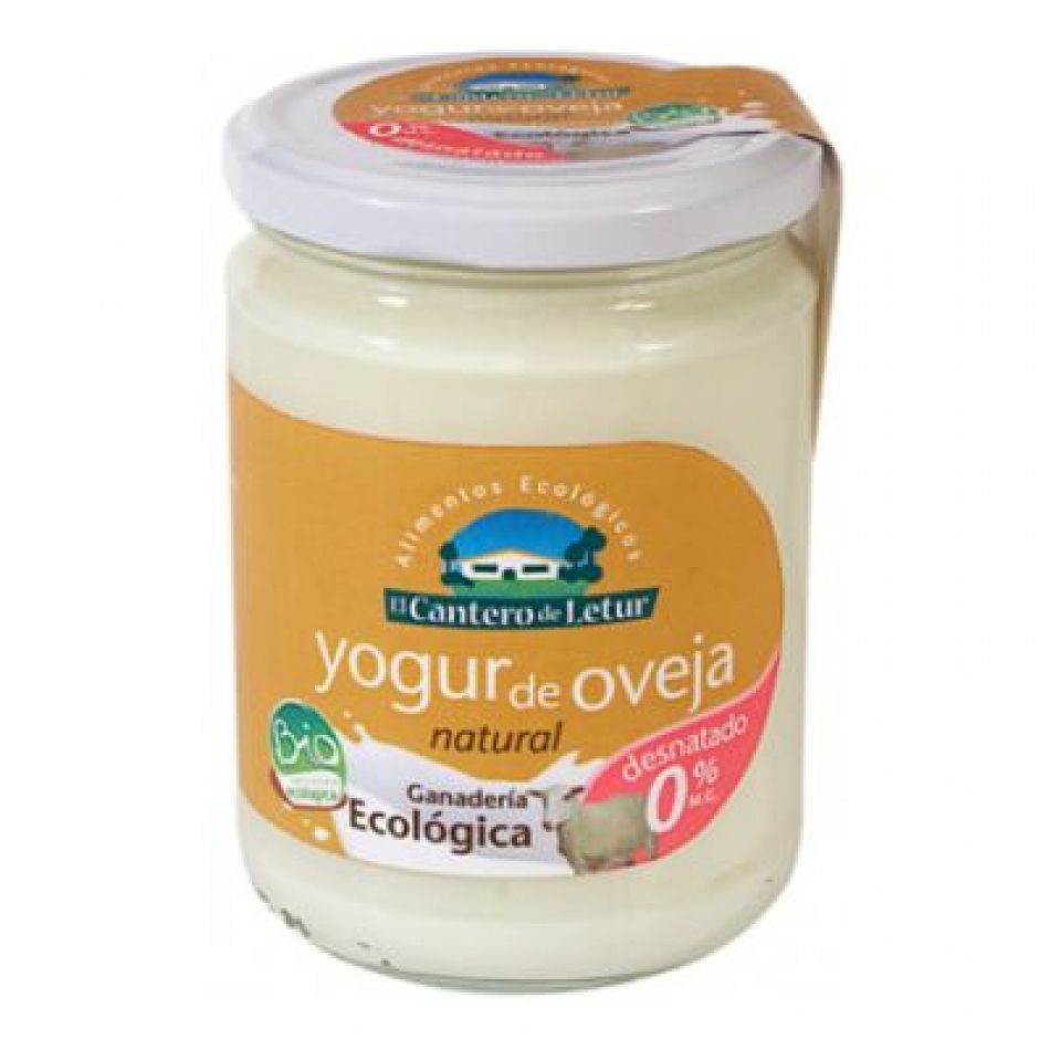 Yogur ecológico de Oveja Natural 0% M.G. 420gr El Cantero de Letur