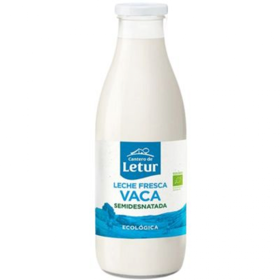 Leche de Vaca semidesnatada eco 1L El Cantero de Letur