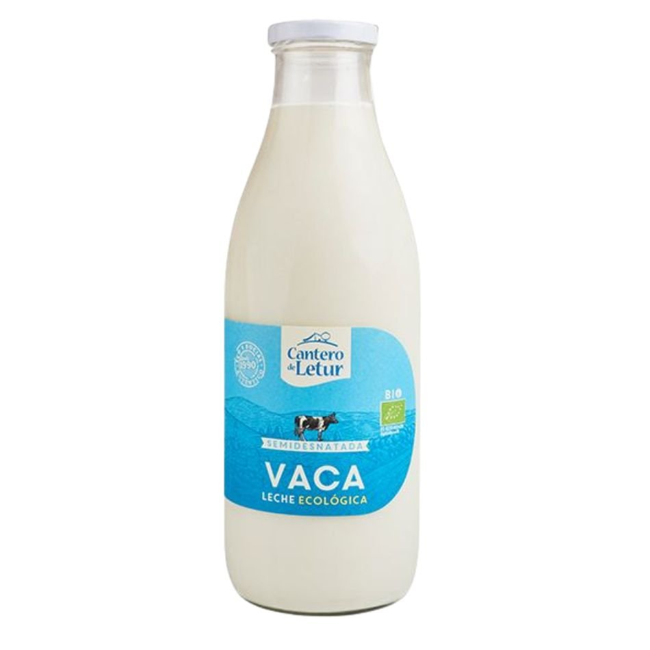 Leche de Vaca semidesnatada eco 1L El Cantero de Letur