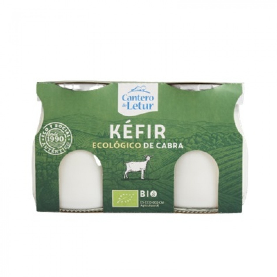 Yogur ecológico de Vaca sin Lactosa 0% M.G. 2x125gr El Cantero…