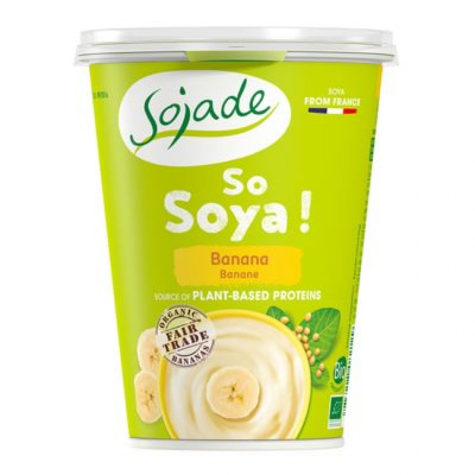 Yogur de Soja sabor Plátano So Soja! 400gr Sojade
