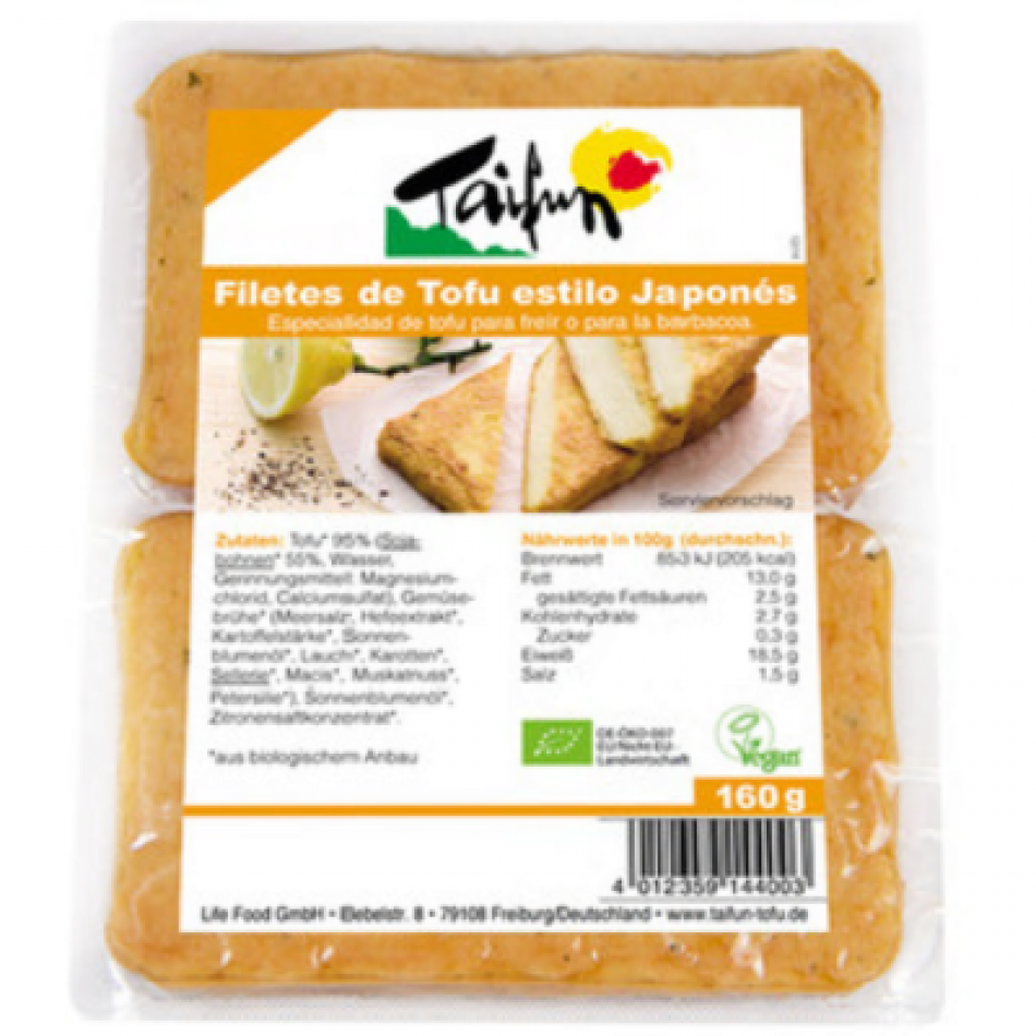 Filetes de Tofu Estilo Japonés 160gr Taifun