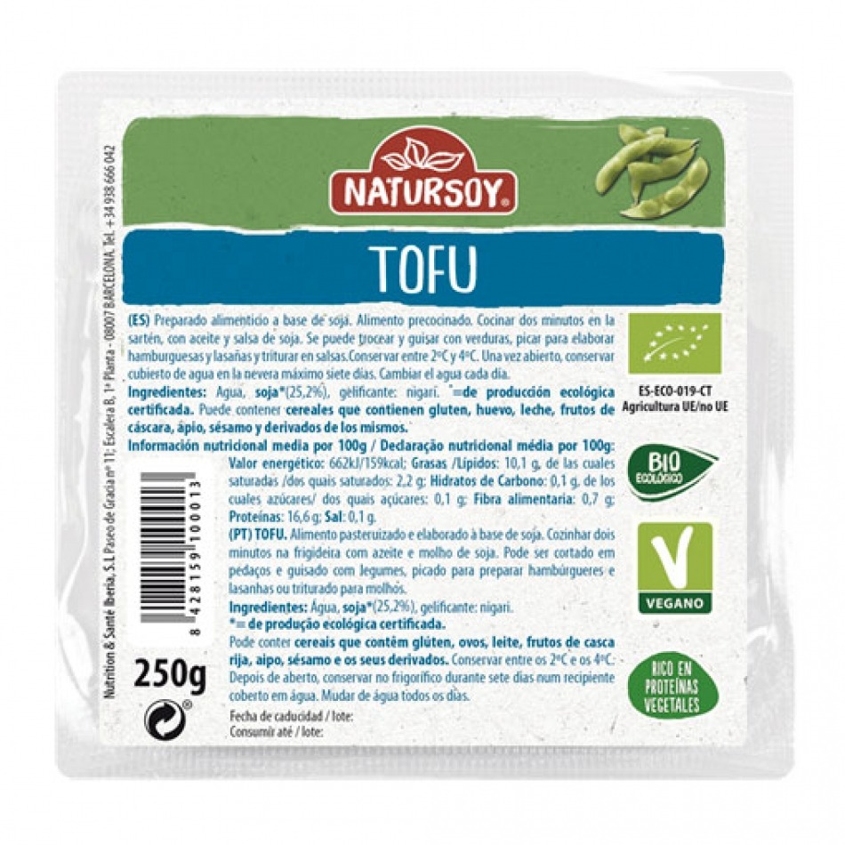 Tofu fresco 250gr Natursoy