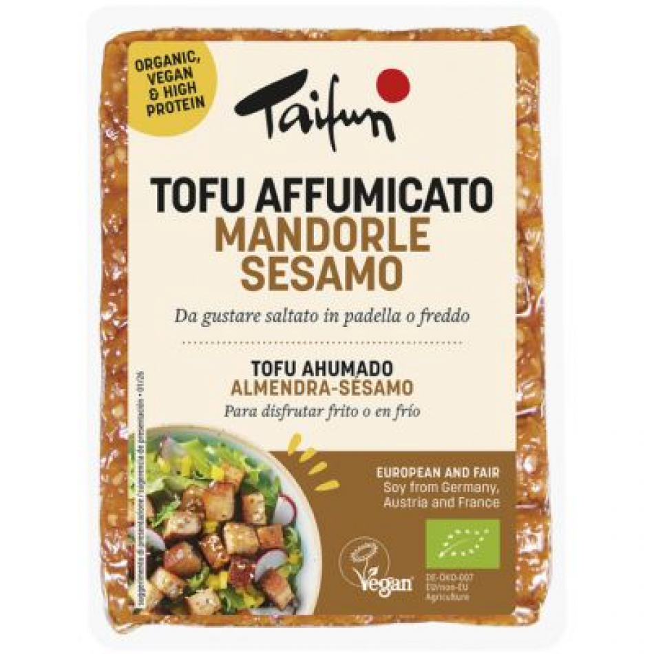 Tofu Ahumado con Almendra y Sésamo 200gr Taifun