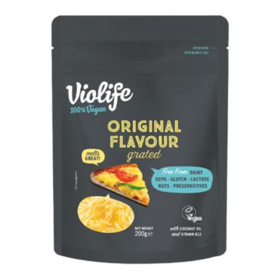Queso vegano rallado sabor original 200gr Violife