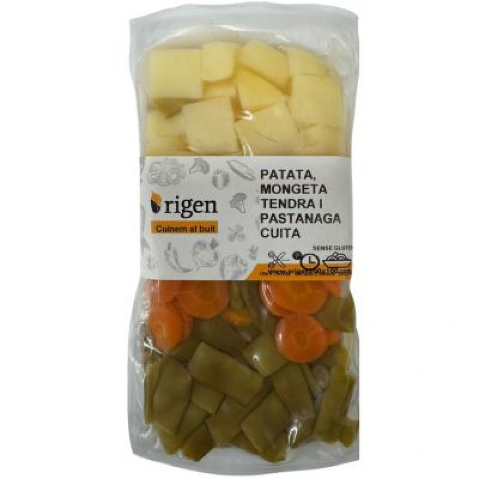 Patata, Judía verde y Zanahoria al vacío 300gr Origen