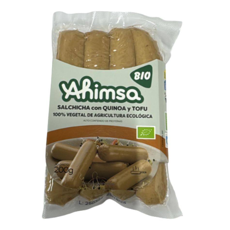 Salchichas Veganas Quinoa y Tofu Bio 200gr Ahimsa