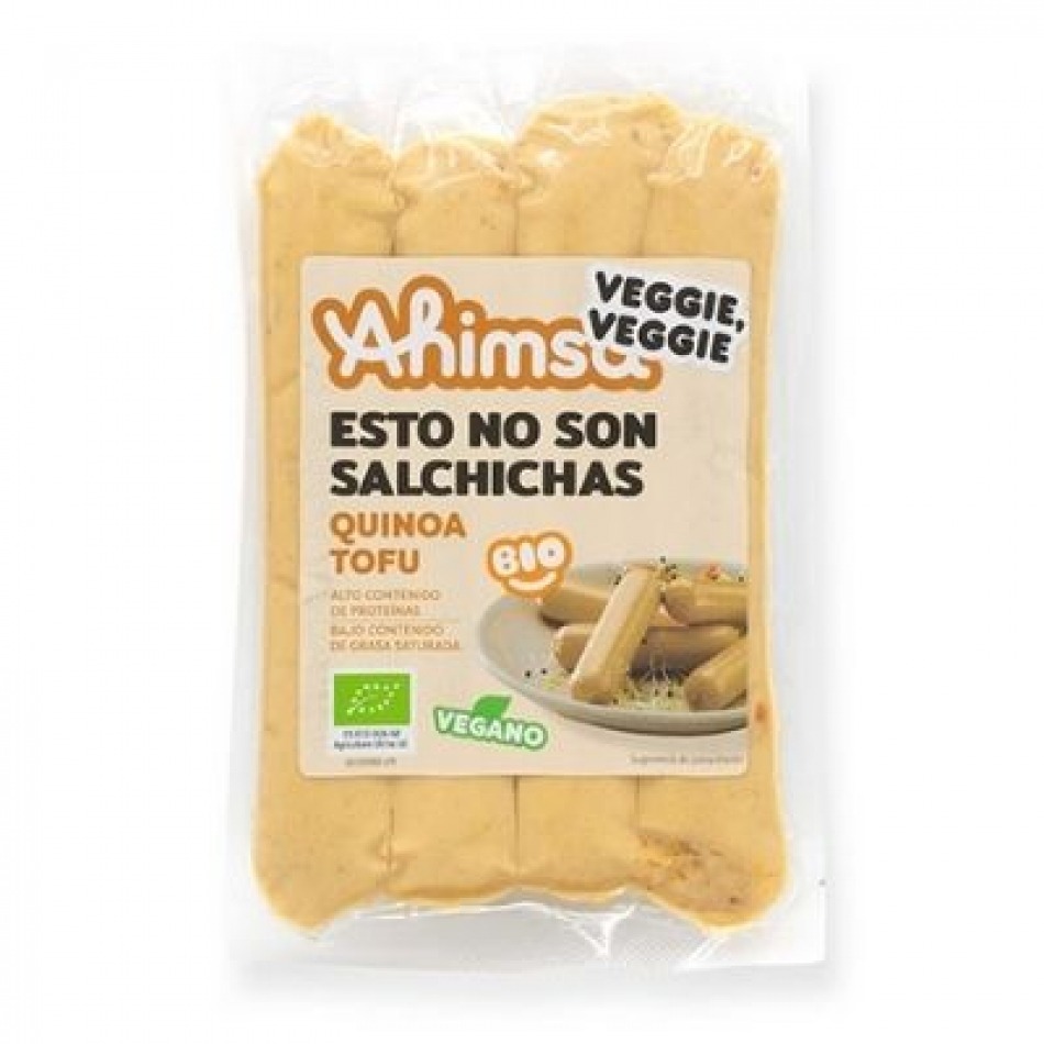 Salchichas Veganas Quinoa y Tofu Bio 200gr Ahimsa