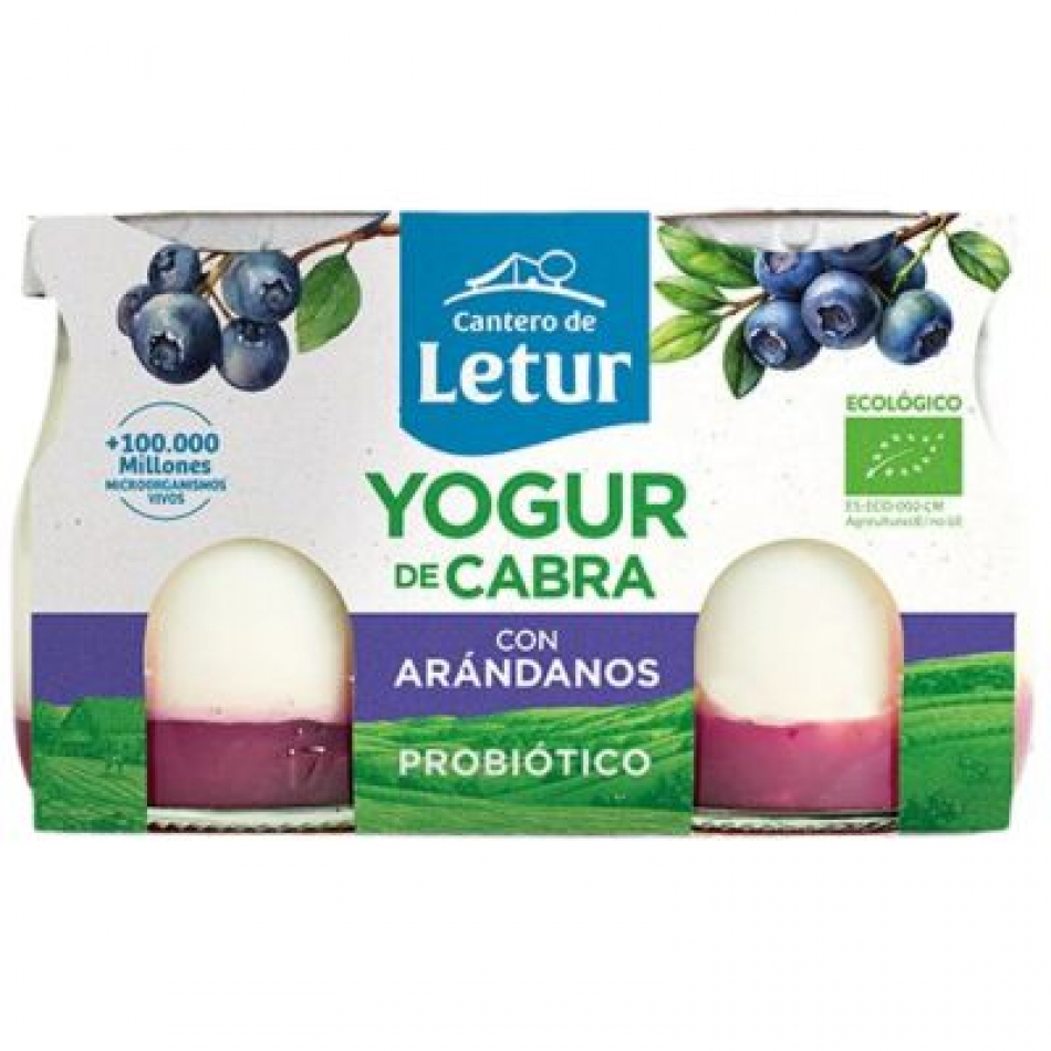 Yogur ecológico de Cabra con Arándanos 2x125g El Cantero de Letur