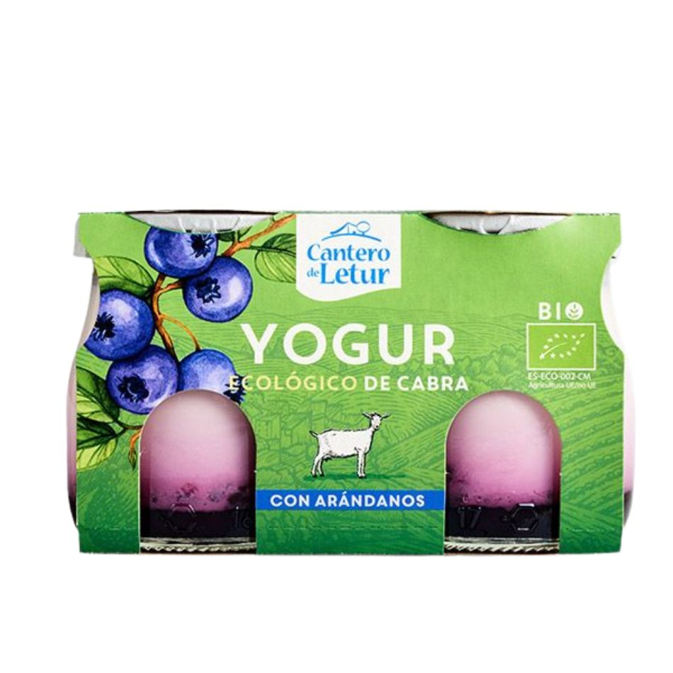 Yogur ecológico de Cabra con Arándanos 2x125g El Cantero de Letur