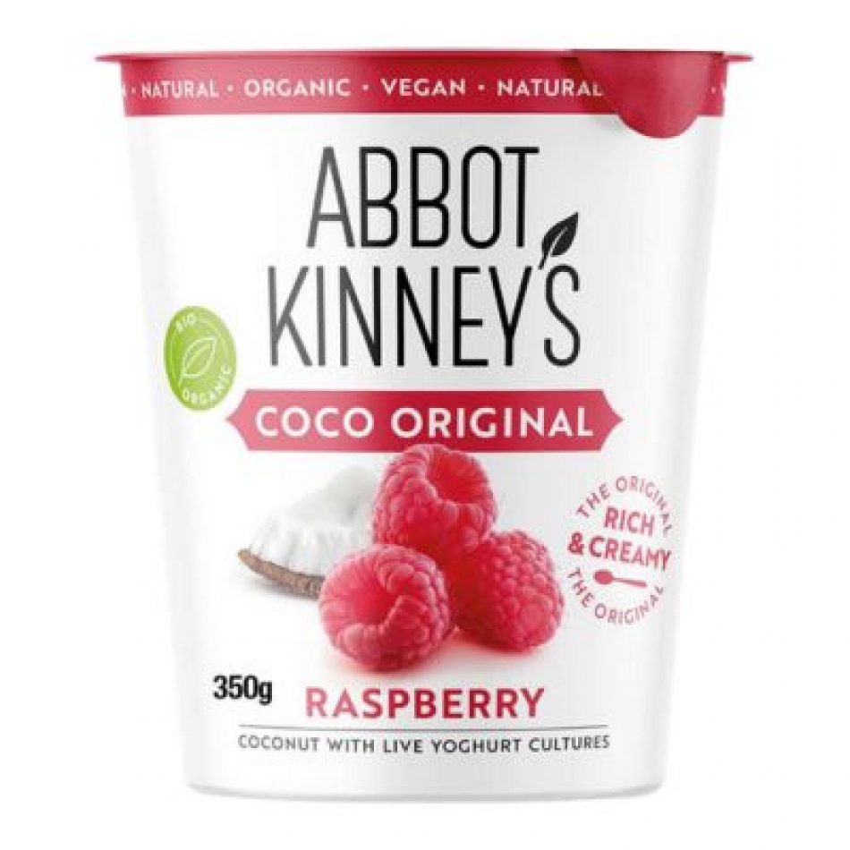 Yogur vegano de Coco sabor Frambuesas 350gr Abbot Kinney's