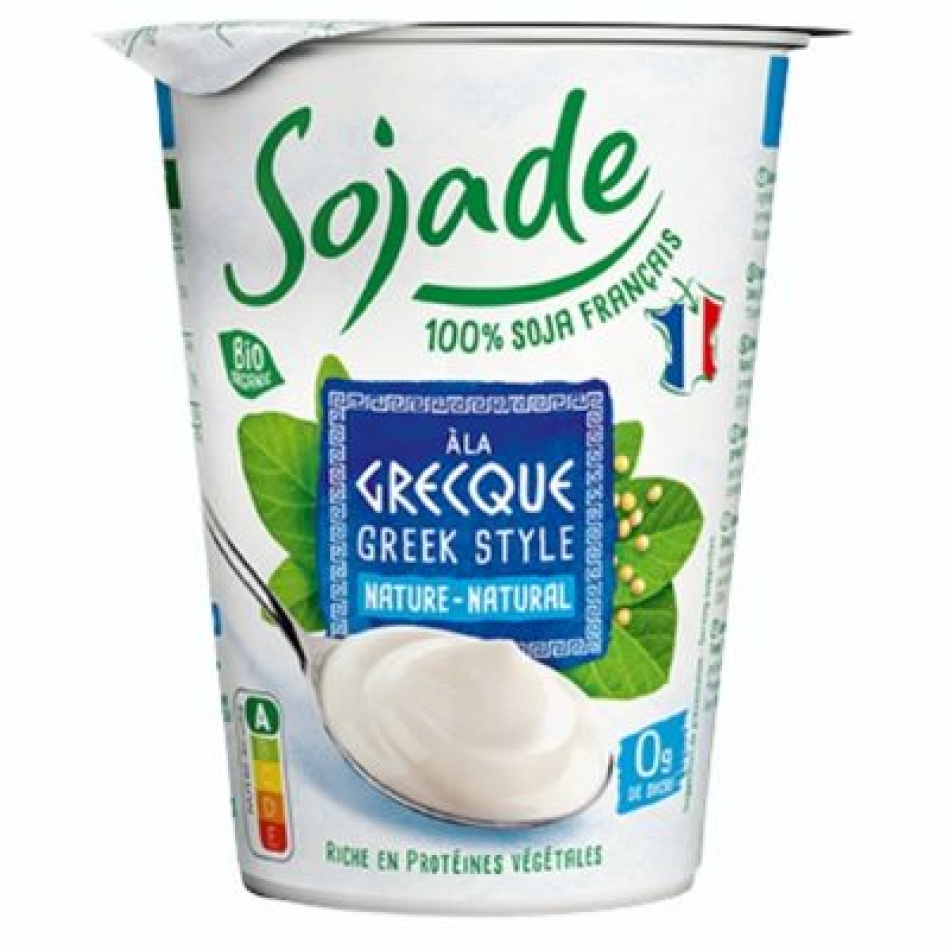 Yogur de Soja estilo Griego sabor Natural 400gr Sojade
