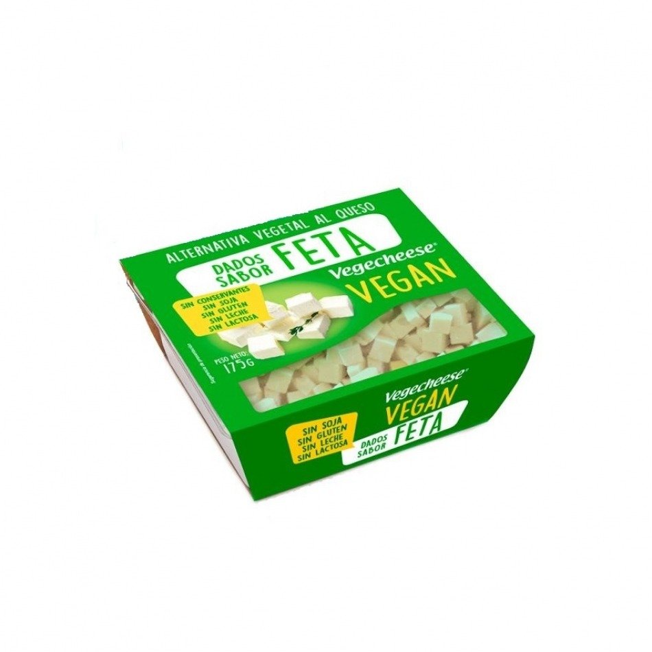 Queso vegano en Dados sabor Griego 175gr Vegecheese