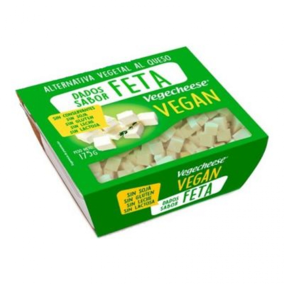 Queso vegano en Dados sabor Griego 175gr Vegecheese