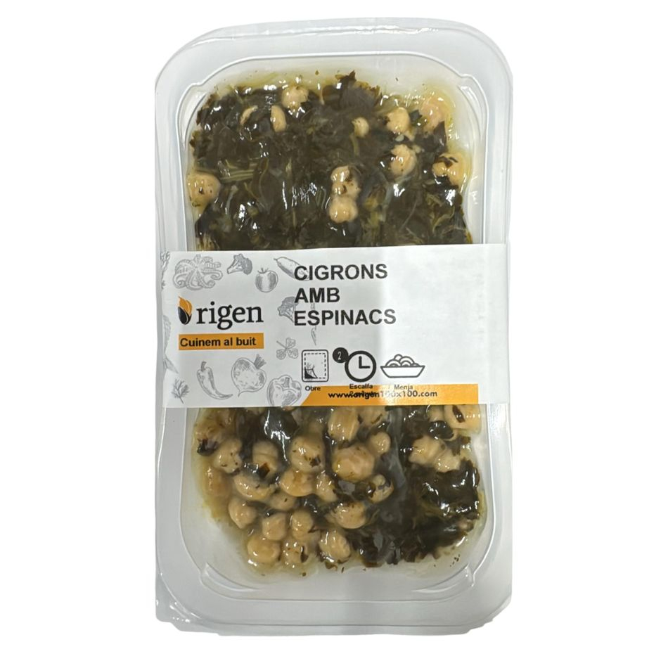 Garbanzos con Espinacas 300gr Origen