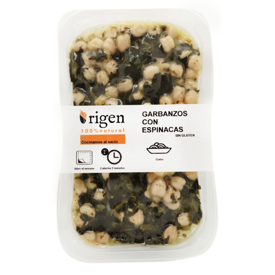 Garbanzos con Espinacas 300gr Origen