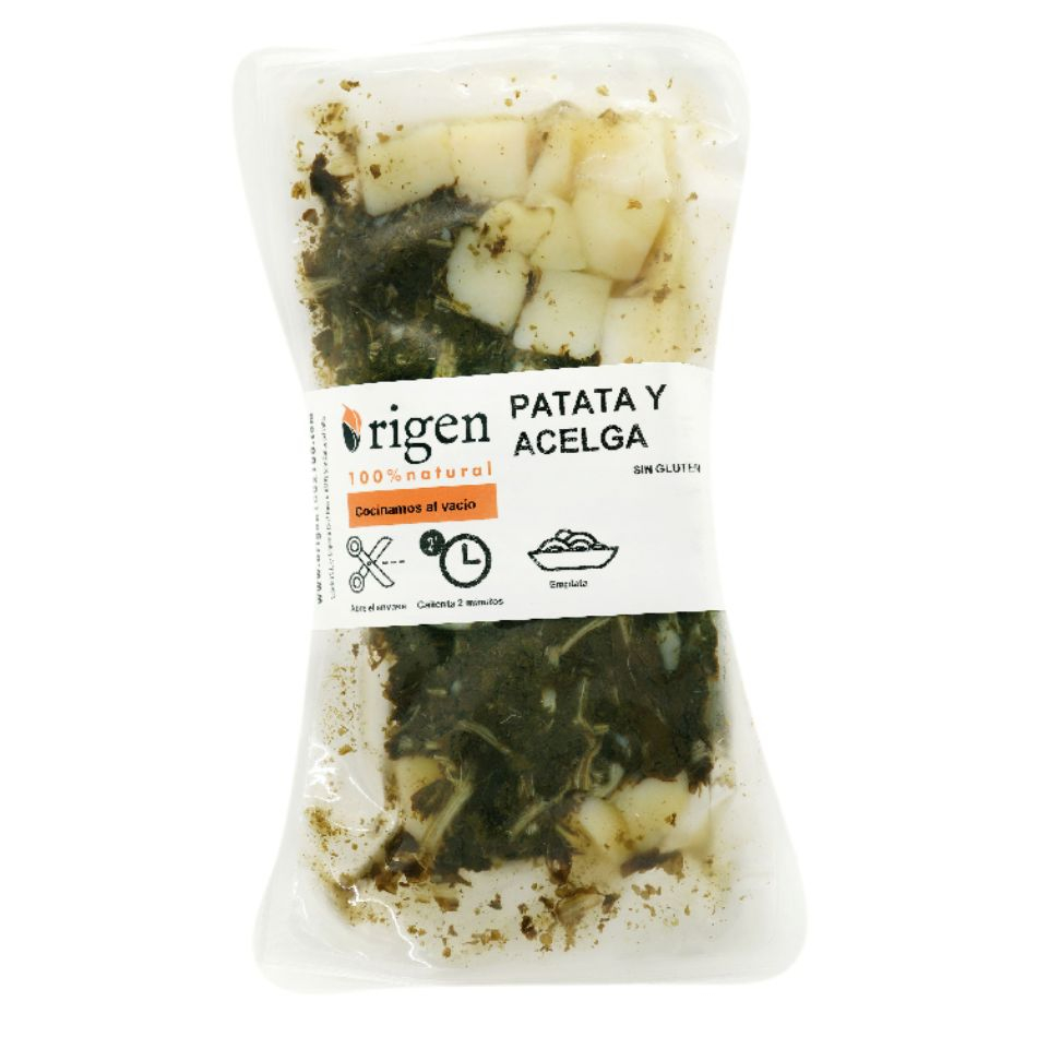 Patata y Acelga al vacío 300gr Origen