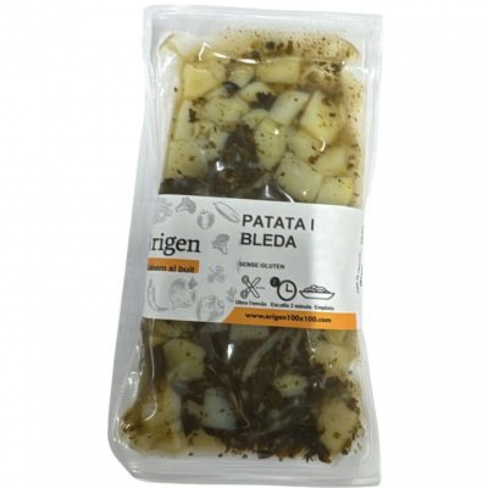 Patata y Acelga al vacío 300gr Origen