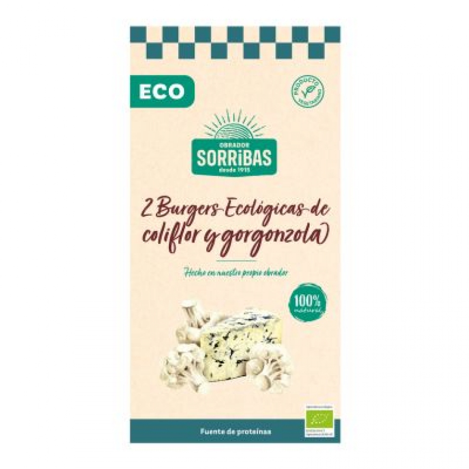 Burguer de Coliflor y Gorgonzola 160gr Eco Obrador Sorribas