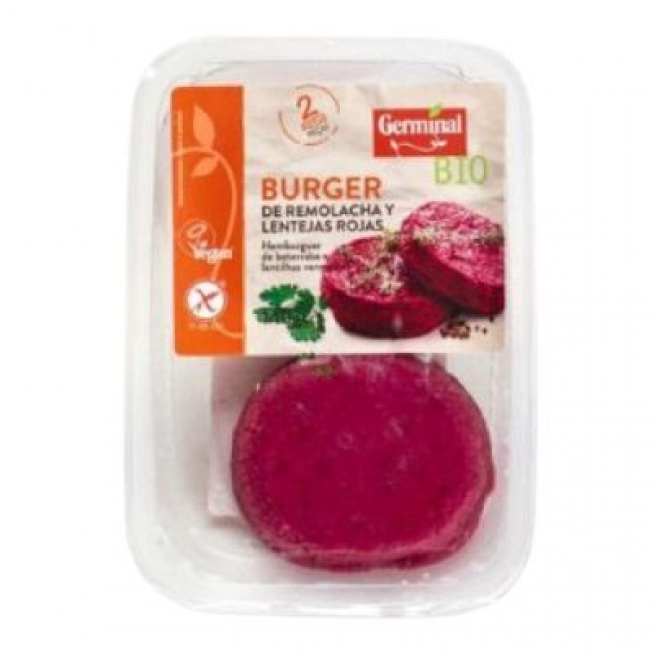 Burguer vegana de Remolacha y Lentejas rojas 2x70gr Bio Germinal Bio