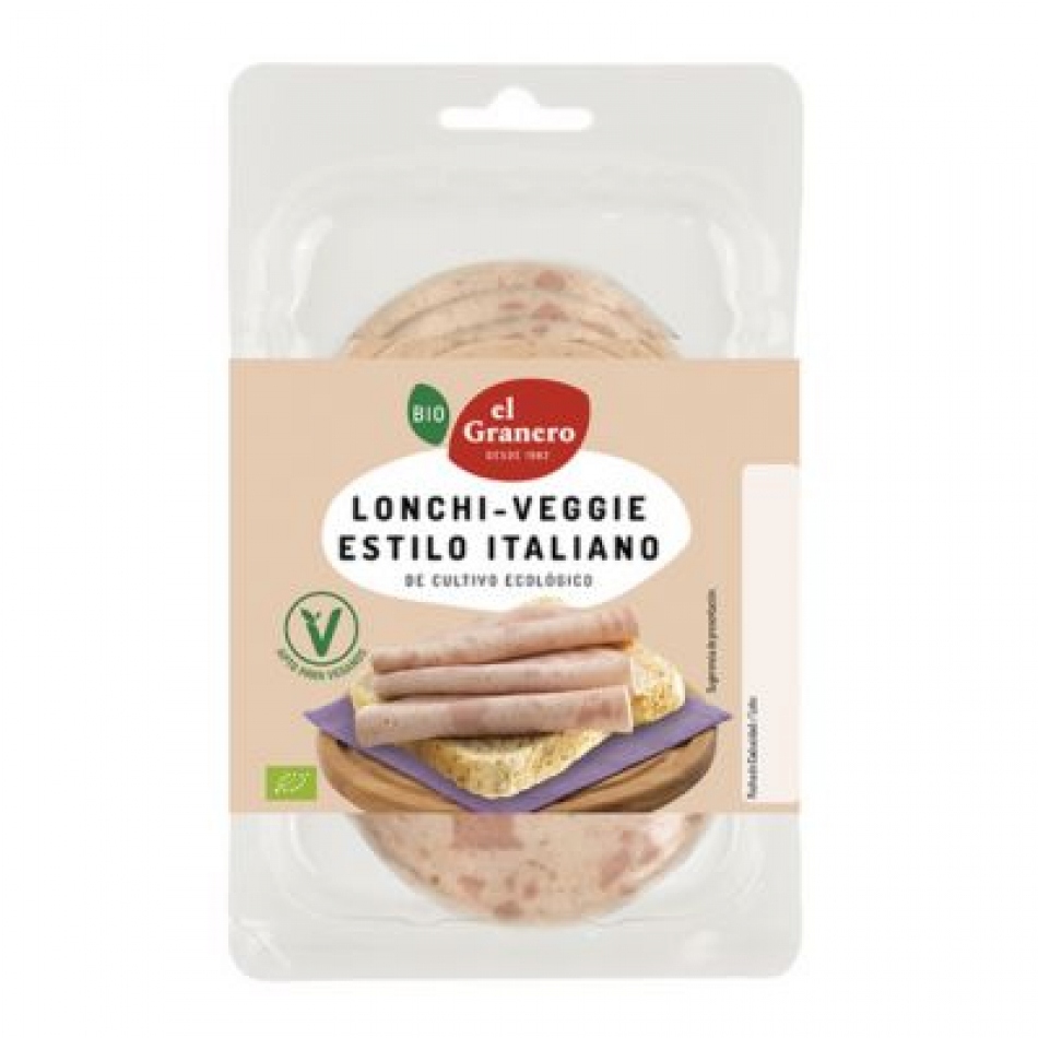 Embutido vegano en lonchas Lonchi-Veggie estilo italiano 100gr Bio El Granero Integral