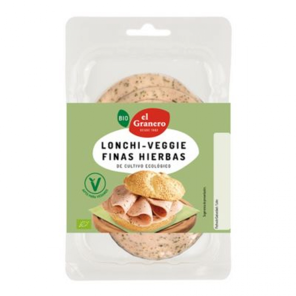 Embutido vegano en lonchas Lonchi-Veggie sabor Finas Hierbas 100gr Bio El Granero Integral