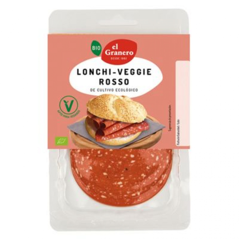 Embutido vegano en lonchas Lonchi-Veggie Rosso Bio 100gr El Granero Integral