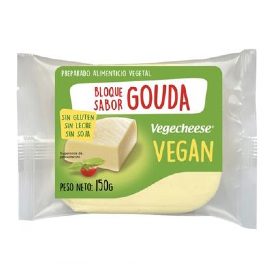 Queso vegano en bloque sabor Gouda 150gr Vegecheese