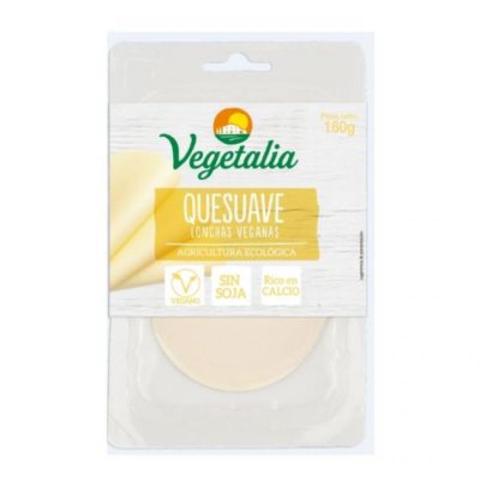 Queso vegano en lonchas Quesuave Bio 160gr Vegetalia