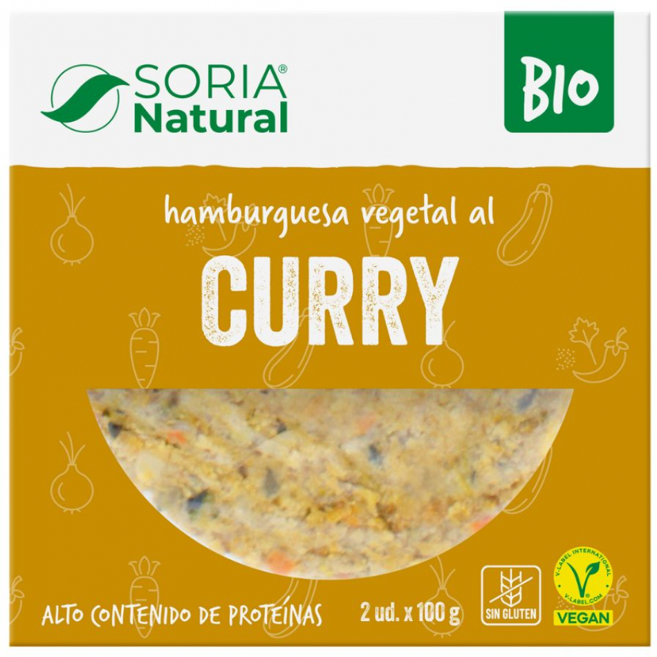 Hamburguesa Vegana al Curry Eco 2x100gr Soria Natural