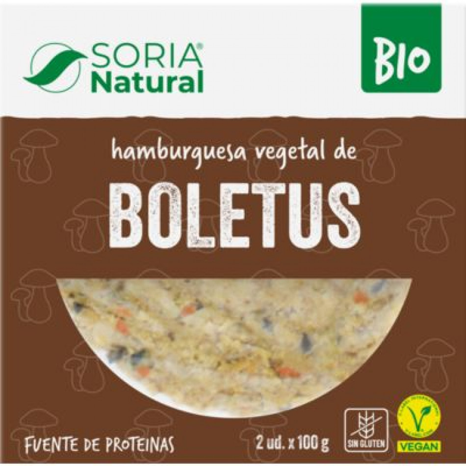 Hamburguesa Vegana de Boletus Eco 2x100g Soria Natural