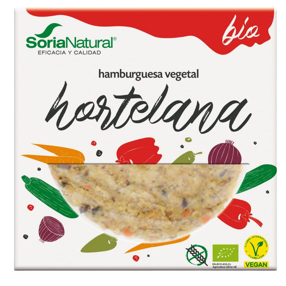 Hamburguesa Vegana Hortelana Eco 200gr Soria Natural