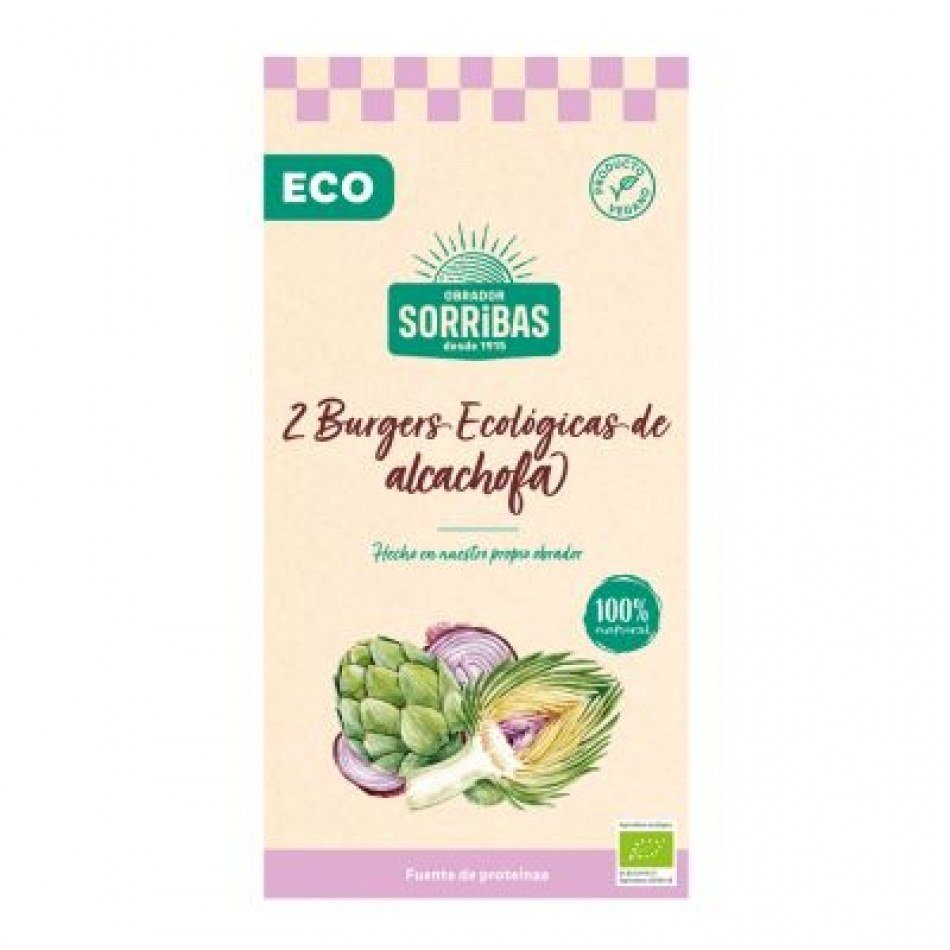 Burger alcachofa 160gr Eco Vegano Obrador sorribas