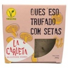 Queso vegano entero trufado con setas 200gr La Carleta