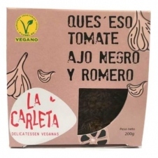 Queso vegano entero tomate ajo negro y romero 200gr La Carleta