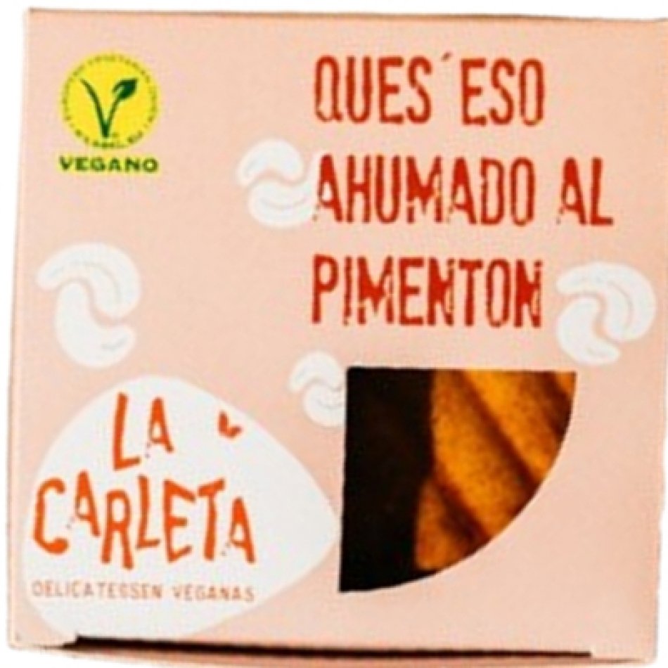 Queso vegano entero ahumado al pimenton 170gr La Carleta
