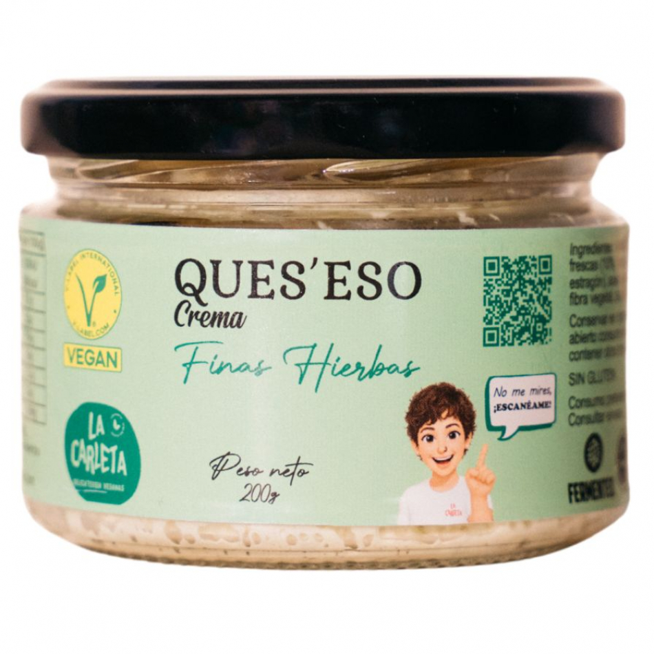 Ques' Eso crema vegano a las Finas Hierbas 200gr La Carleta