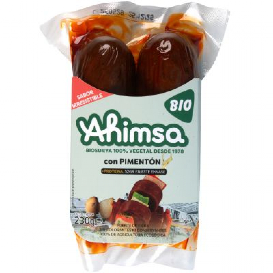 Chorizo dulce Vegano Bio 230gr Ahimsa