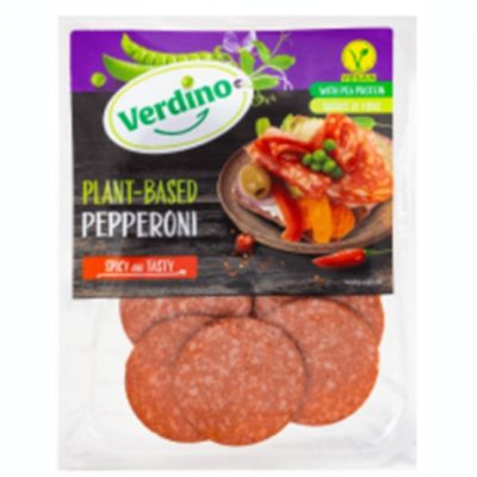 Pepperoni picante en lonchas vegano 80gr Verdino