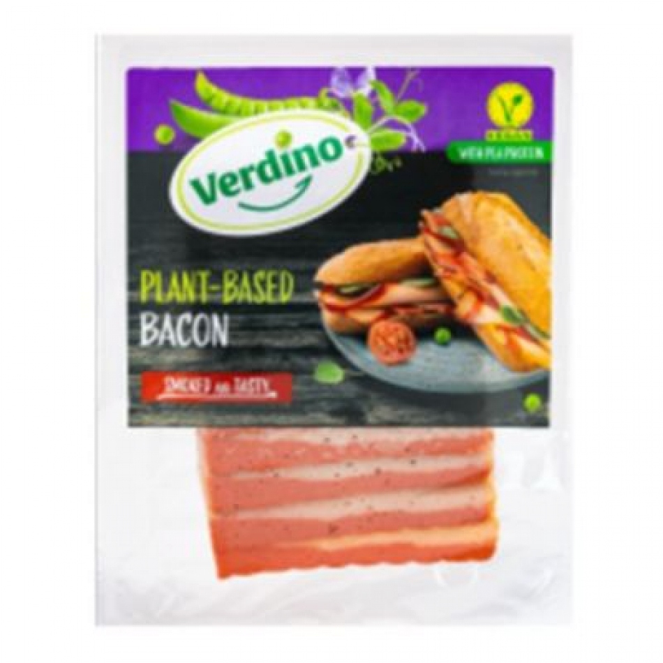 Bacon en lonchas ahumado vegano 80gr Verdino