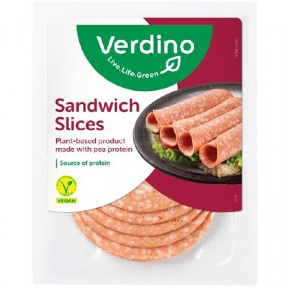 Embutido en lonchas vegano Salami Sandwich 80g Verdino