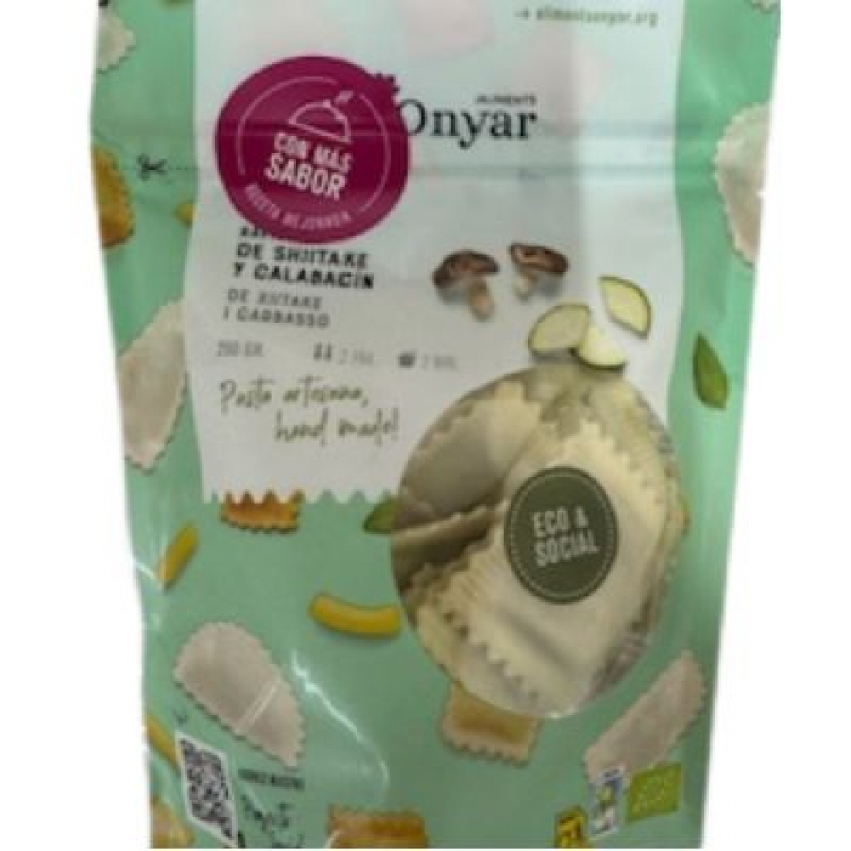 Raviolis frescos de Shiitake y Calabacin 250gr Aliments Onyar