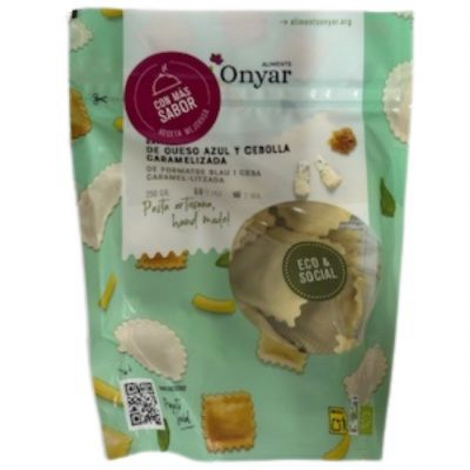 Raviolis frescos de Queso azul y Cebolla caramelizada 250gr Aliments Onyar